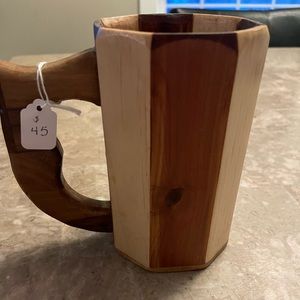 Handmade wood mug